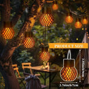 GIGALUMI 12 Pack Solar Lanterns for Outside,Solar Hanging Lights Outdoor Waterproof with Flickering Flame,Solar Powered Outdoor Lights Garden Decor for Yard,Patio,Tree,Camping,Festival Decoration by GreenHaven Gardens