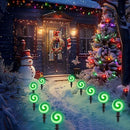 Ultimate Unicorn Christmas Pathway Lights, Green Peppermint LED Lollipop Lights for Outdoor Decoration, With Stakes for Yard, Sidewalk, Garden, Rooftop by GreenHaven Gardens