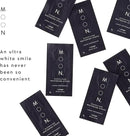 MOON Dissolving Teeth Whitening Strips - Vegan, Easy-to-Use, No Rinse White Strips - Hydrogen Peroxide and Essential Oils Infused Gentle Teeth Whitening Kit - Travel Essentials for Oral Care (56 Ct) by CozyNest Decor