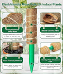 EAONE Moss Pole 168 Inch, 8 Pack 21" Monstera Plant Support for Climbing Potted Live Plants Indoor, Stackable Coco Coir Moss Sticks Monstera Stakes for Pothos Philodendron, with Garden Labels & Ties by GreenHaven Gardens