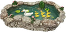 GlitZGlam Duck Pond -Mother and Ducklings! A Miniature Duck Pond for a Miniature Fairy Garden and Miniature Garden Accessories by GreenHaven Gardens