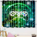 Gaming Blackout Curtains for Boys - 2Pcs Game Windows Curtain Panels for Boys Bedroom Green Gaming Console Curtains for Teens Boys Kids Room Decor Grommet Top, 82 in x 63 in by TinyTreasures Baby Boutique