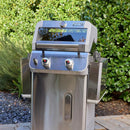 Monument Grills 2-Burner Stainless Steel Liquid Propane Gas Grill, Two Foldable Shelves Patio Garden Barbecue Grill with Clearview® Lid, Knob Control Mesa200S by GreenHaven Gardens