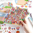 DIY 3D House Stickers, Cute 3D Cartoon Scene for Adult Kids Relief Stress Pass The Time,Cute Make Your Own House Stickers for Gifts Paint by Sticker.(4 Set) by TinyTreasures Baby Boutique