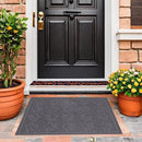 Door Mat Home Welcome Mats Outdoor and Indoor, Heavy-Duty Low-Profile Non-Slip Front Welcome Mat for Home Entrance, Outside Entry, Yard, Floor, Patio (Grey, 36x24) by CozyNest Decor