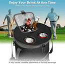 Tirrinia Large Pop-Up Golf Cooler Bag- Insulated Collapsible Cooler with Flat Drink Table for Golf Cart, Lightweight and Portable Ice Beach Cooler for Travel, Fishing, Picnics, Hiking, Camping by GreenHaven Gardens