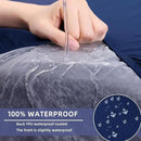 hyha Waterproof Couch Cushion Covers, Stretch Sofa Couch Seat Slipcover for Dog Washable, Non-Slip Waterproof Outdoor Cushion Covers for Patio Furniture Replacement (2 Pieces, Navy) by CozyNest Decor
