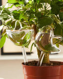 DN DECONATION 3 Pcs Bird Shaped Watering Globes, Birdlike Clear Glass Watering Bulbs, Watering Bulbs for Indoor Plants & Outdoor, Automatic Plant Watering System to Support Plant Health, Decor by GreenHaven Gardens