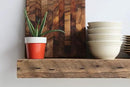 Urban Legacy Reclaimed Barn Beam Deep Shelves | Deep Shelves with Brackets Included, Set of 2 | (Natural Low Profile Bracket, 36" x 11.5" x 3") by CozyNest Decor