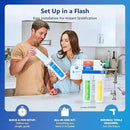 Express Water Reverse Osmosis Alkaline Ultraviolet Water Filtration System – 100 GPD (Deluxe Chrome Faucet) by CozyNest Decor