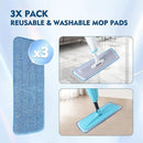 3 Pack Microfiber Mop Pads, Mop Replacement Pads Refills Floor Spray Mop Pads Wet Moping Pads Refill Reusable Pads Suitable for All Spray Mops Cleaning by CozyNest Decor