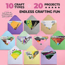 20 Arts & Crafts Kit for Kids, All-Inclusive, No Mess Craft Kits & Supplies for Boys & Girls – DIY Creative Activity, Easy Step-by-Step Guide, Individually Packaged Crafts, Christmas Gift, Travel Gift by TinyTreasures Baby Boutique