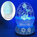 Dragon Egg Alarm Clock with Sunrise Simulation, Wireless Bluetooth Speaker, Portable Touch Control Dragon Egg Night Light, 20 Soothing Sounds, Unique Gift for Kids Adults, Home Desk Decor by TinyTreasures Baby Boutique