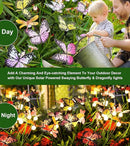 Aiscool Solar Garden Lights, 4 Pack Swaying in The Wind Butterfly Light Outside, Solar Outdoor Lights,Yard Patio Pathway Lawn Decoration,Realistic Butterflies & Dragonflies by GreenHaven Gardens