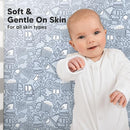 KeaBabies 2-Pack Organic Crib Sheets for Boys, Girls - 52x28 Fitted Crib Mattress Sheet Neutral, Breathable Jersey Cotton Cover for Baby Bed, Toddler Mattress, Soft & Cute Prints (Excavation) by TinyTreasures Baby Boutique