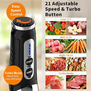 Immersion Blender Handheld, 3-Angle Adjustable with 21-Speed Electric Hand Emulsion Stick Blender with Stainless Steel Blade for Milkshakes, Puree, Soup, Baby Food, Smoothies by TinyTreasures Baby Boutique