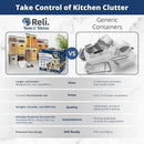 Reli. Airtight Food Storage Containers with Lids (16 Sets) | Kitchen Organizers and Storage Pantry Organizers | BPA Free Plastic Food Containers | Super Variety Pack w/Measuring Cup, 18 Labels, Pen by CozyNest Decor