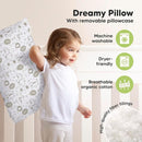 KeaBabies Toddler Pillow with Pillowcase, Jumbo 14X20 - Soft Organic Cotton Toddler Pillows for Sleeping - Machine Washable - Perfect for Travel, Toddler Bed Set (KeaSafari) by TinyTreasures Baby Boutique