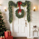 9 ft Christmas Garland, Cedar Garland, Real Touch Cypress Garlands, Green Artificial Greenery Garland for Mantel Indoor Outdoor Christmas Decorations by CozyNest Decor