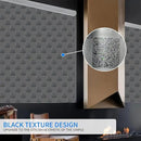 Window Film Privacy Day and Night with Installation Tools, Static Cling Glass Film Ideal for Home Shower Office Glass Door (Black, 35.4 x 78.7 Inch) by CozyNest Decor