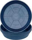 Plant Saucer 8 Inch 4 Pack 6 8 10 12 14 16 18 20 25, Plastic Plant Trays for Pots，Extra-Deep Plant Water Dray Tray, Bird Bath Bowl, Heavy Flower Plant saucers Indoors and Outdoor No Holes 8in-4 blue by GreenHaven Gardens