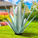 Large Tequila Rustic Sculpture, Rustic Metal Agave Plants for Outdoor Patio Yard, Home Decor Hand Painted Metal Agave Garden Yard Statue, Outdoor Lawn Ornaments (Mint Green - L) by GreenHaven Gardens