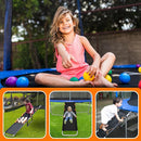 Gardenature Trampoline Slide Universal Trampoline Ladder with Handles for Toddler Strong Tear Resistant Fabric Climber Trampoline Accessories for Kids by TinyTreasures Baby Boutique