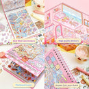 Scene Sticker Book for Kids,20 Sets of 3D Sticker Scenes for Adults Fun Mini Cute Kawaii Stickers Therapy 3D Scenes 3D House Stickers Set Relief Stress Pass The Time by TinyTreasures Baby Boutique