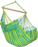 LA SIESTA® - XL King Domingo Hammock Swing Chair - Weather & Tear Resistant Hanging Hammock Chair - Indoor Outdoor Hammock Chair Swing - Hanging Chair for Patio Porch Bedroom - Max 355 Lbs, Lime by GreenHaven Gardens