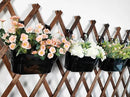 4 Pack Metal Hanging Planter for Outdoor Plants, 10 Inch Black Fence Planters Railing Pots for Garden Patio Balcony Decor, Flower Bucket with Detachable Hooks (Black, 4Pcs) by CozyNest Decor