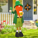 Large St Patricks Day Gnome Plush Decorations Outdoor, Cute Standing Saint Patricks Day Gnomes Gift Decor with Retractable Spring Legs, Placed Outside Yard/Porch/Garden/Indoor/Home/Office by GreenHaven Gardens