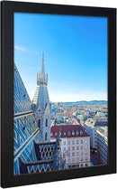 VCK 12x18 Inch Solid Wood Poster Frames with Wall Mounting Hanging Picture Frame Set of 3 Black by CozyNest Decor