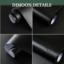Dimoon 590''x17.7'' Black Peel and Stick Wallpaper Contact Paper Self Adhesive Wall Paper by GreenHaven Gardens