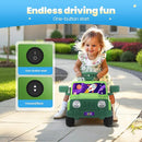 6V Toddler Ride On Car Interactive Electric Car with Horn LED Front Light Rear Storage Stellar Galaxy Theme Perfect for Boys & Girls 18+ Months Safe & Fun for Little Explorers(Green Space) by TinyTreasures Baby Boutique