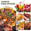 6PCS Kabob Skewers for Grilling, 14'' Stainless Steel 3-prong Metal Kebab Grill Skewers with Push Bar Slider, Skewer Sticks for Meat Veggies Shrimp Marshmallows Fruits, BBQ Barbecue Accessories by GreenHaven Gardens