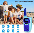 Walkie Talkies for Kids Rechargeable 4 Pack Walkie-Talkies Long Range 4 Miles NOAA FRS 2 Way Radio for Adults Camping Skiing Cruise, Family Adventure Toys for 3-12 Year Old Boys Girls Toddlers by TinyTreasures Baby Boutique