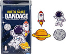 BioSwiss Bandages, Outer Space Shaped Self Adhesive Bandage, Latex Free Sterile Wound Care, Fun First Aid Kit Supplies for Kids and Adults, 50 Count by TinyTreasures Baby Boutique