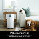 Shark Air Purifier for Home Large Room, Clean Sense Technology, HEPA Air Filter, 1000 Sq Ft, Kitchen, Filters Smoke, Captures 99.98% of Particles, Pet Dander, Pollutants, Dust, Allergens, HP201 by TinyTreasures Baby Boutique