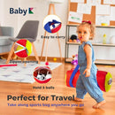 My First Sports Bag with 5 Plush Sports Balls - Rattle Ball with Sound - Sensory Toys for 1 Year Old - Toys for Toddler - Rattles Gift for 1 Year Old by TinyTreasures Baby Boutique