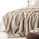 BATTILO HOME Luxury Fluffy Faux Fur Throw Blanket, Cozy Soft Warm Fur Blanket for Couch, Sofa, Chair, Bed, Plush Fuzzy Fur Throws with Long Pile & Brushed Tips, 50"x60" by CozyNest Decor