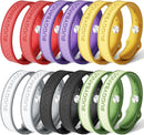 Mosquito Repellent Bracelets,12 Pack Silicone Mosquito Repellent Bands with DEET Free, Natural & Waterproof Bug Wristbands for Kids and Adults, Outdoor Traveling Protection by TinyTreasures Baby Boutique