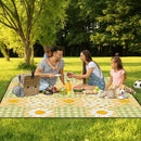 Extra Large Picnic Blanket Waterproof,80"x 80"Foldable Machine Washable Beach Blanket,Outdoor Blanket for 6-8 Adults,Suitable for Indoor Crawling,Park Beach,Camping,Hiking,Family Travel(Sunflower) by TinyTreasures Baby Boutique