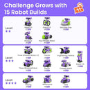 Sillbird Solar Building Robot Kit STEM Gift for Boys Aged 8-12, DIY 15-in-1 Science Educational Toys for Kids Birthday, Solar or Battery Powered Robotic Set with 212 Pieces by TinyTreasures Baby Boutique