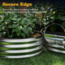 Galvanized Metal Planter Raised Garden Bed Kit for Gardening Outdoor，4x2x1ft Planter Grow Garden Box Raised Flower Bed，Long Vegetable Clearance Herb Raised Garden Beds for Gardening Black by GreenHaven Gardens