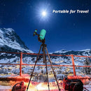 Maksutov-Cassegrain Telescope, Mak60 Telescopes for Kids Adults 750x60mm, Compact Portable for Travel, Beginner Astronomy Telescope with Adjustable Tripod Finderscope and Phone Adapter by TinyTreasures Baby Boutique
