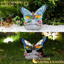 Yiosax-Garden Statue Butterfly Decor-Solar Outdoor Butterfly Light-Butterfly Figurine Decoration for Patio,Balcony,Yard,Lawn Ornament Garden Gift Women Mom by GreenHaven Gardens