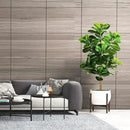 5ft Artificial Fiddle Leaf Fig Tree (60in) with Plastic Nursery Pot Faux Tree, Ficus Lyrata Fake Plant for Office House Farmhouse Living Room Home Decor (Indoor/Outdoor) by CozyNest Decor