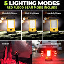 Rechargeable Camping Lantern, 3000LM 5 Light Modes Camping Light 4400 Capacity Phone Charger LED Impact-Resistant Flashlight Lantern Portable Waterproof Hurricane Lanterns for Emergency(Orange) by CozyNest Decor