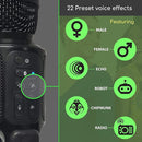 Move Mic by Singing Machine – Bluetooth Karaoke Microphone & Speaker with LED Lights, 22 Voice FX & Rechargeable Battery – Portable Mic for Dorm Parties, Family Fun, Kids, and Teens by TinyTreasures Baby Boutique