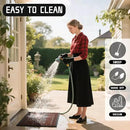 Yimobra Welcome Mat Outdoor Indoor, Waterproof Heavy Duty Front Door Mat Outside Entrance, Extra Sturdy Non-Slip Doormat, Low Profile, Dirt Trapping, 36x24 Inches, Maroon by CozyNest Decor